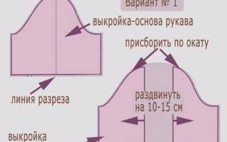 Моделирование рукава «Фонарик» — принципы построения выкройки