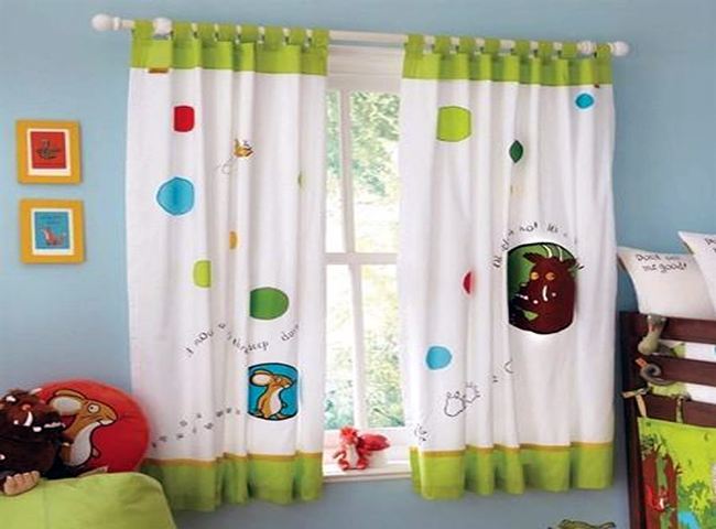 Хлопковые шторы с принтом