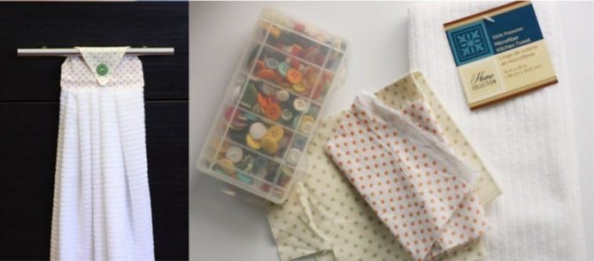 Кухонное полотенце своими руками с держателем