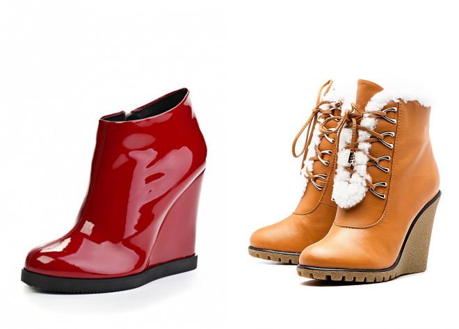 модные ботинки на танкетке 2018