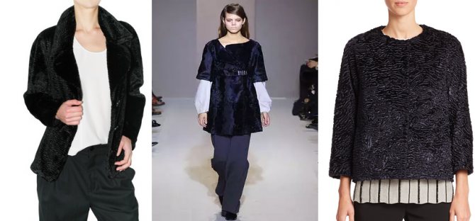 Шуба из каракуля