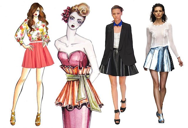 Выкройки основных моделей юбок