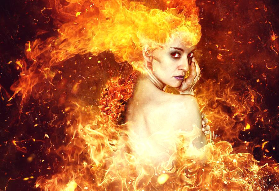 Девушка в огне.