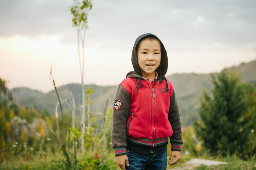 Юный житель Казахстана